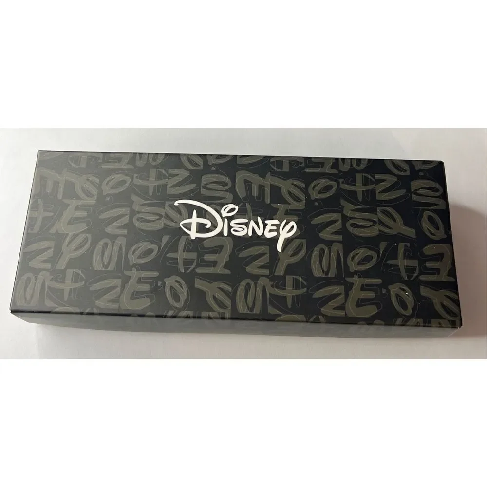 Disney Adult Size Rose-tone Black Leather Mickey/Minnie Watch